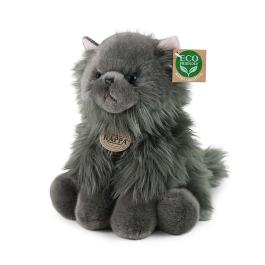 Perserkatze grau sitzend 25 cm Kuscheltier Katze Plüschtier