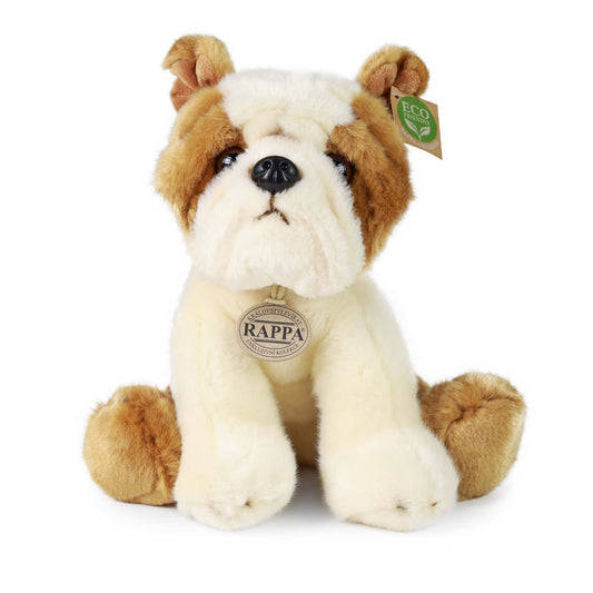 Englische Bulldogge Hund sitzend 23 cm Kuscheltier Plüschtier