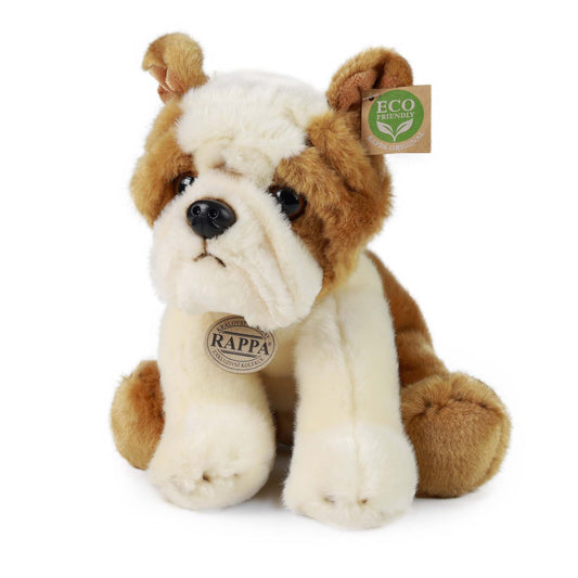 Englische Bulldogge Hund sitzend 23 cm Kuscheltier Plüschtier