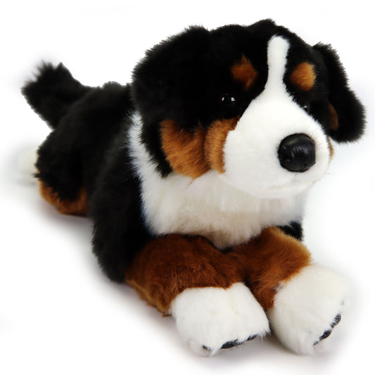 Plüsch Hund Berner Sennenhund liegend Kuscheltier Stofftier 40cm