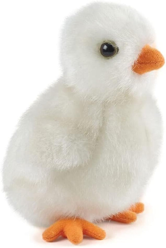 Premium Plüsch-Küken weiß (13 cm) – Nachhaltiges Baby-Huhn aus der NATURLI-Serie
