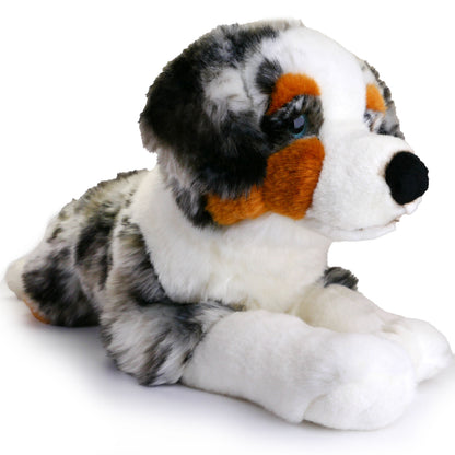Plüsch Hund Australian Shepherd liegend Kuscheltier Border Collie Stofftier 60cm