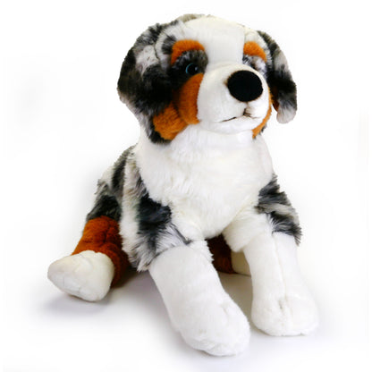 Plüsch Hund Australian Shepherd liegend Kuscheltier Border Collie Stofftier 60cm