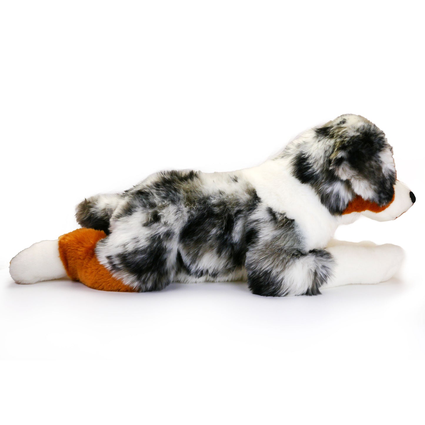 Plüsch Hund Australian Shepherd liegend Kuscheltier Border Collie Stofftier 60cm