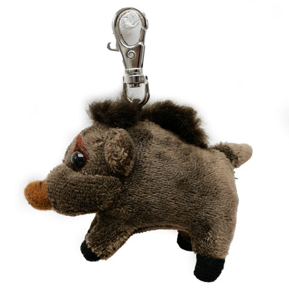 Plüsch Wildschwein Schlüsselanhänger Kuscheltier Tasche Anhänger 16cm