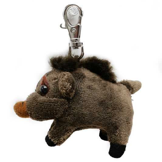 Plüsch Wildschwein Schlüsselanhänger Kuscheltier Tasche Anhänger 16cm