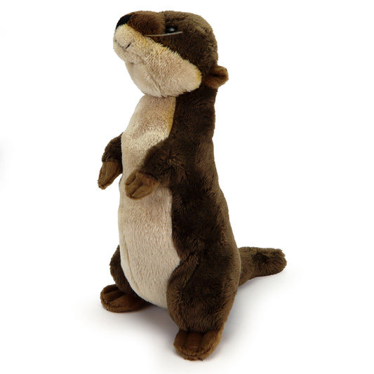 Plüsch Otter stehend Kuscheltier Seeotter Stofftier Fischotter realistisch 27cm