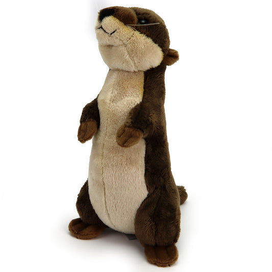 Plüsch Otter stehend Kuscheltier Seeotter Stofftier Fischotter realistisch 27cm