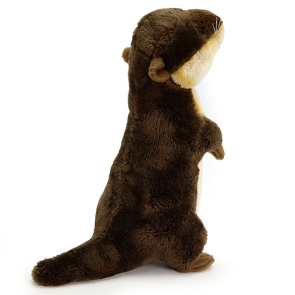 Plüsch Otter stehend Kuscheltier Seeotter Stofftier Fischotter realistisch 27cm