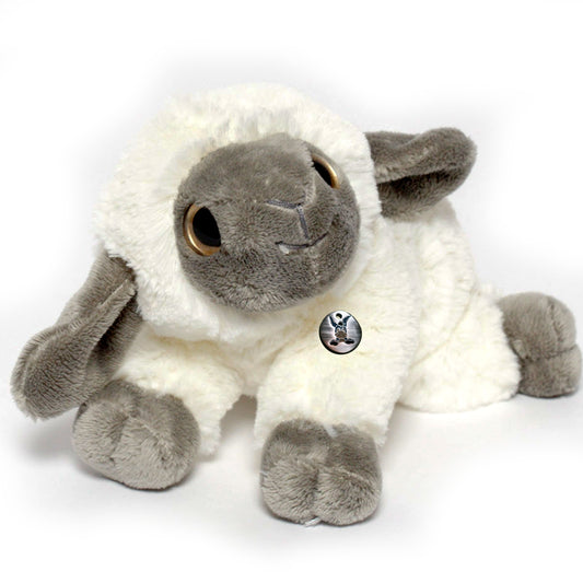 Schäfchen Kuscheltier Lamm Schaf liegend Plüschtier Plüschlamm CLARA