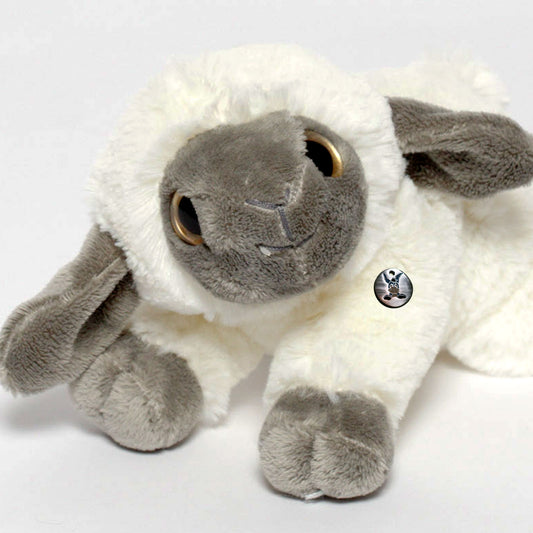 Schäfchen Kuscheltier Lamm Schaf liegend Plüschtier Plüschlamm CLARA