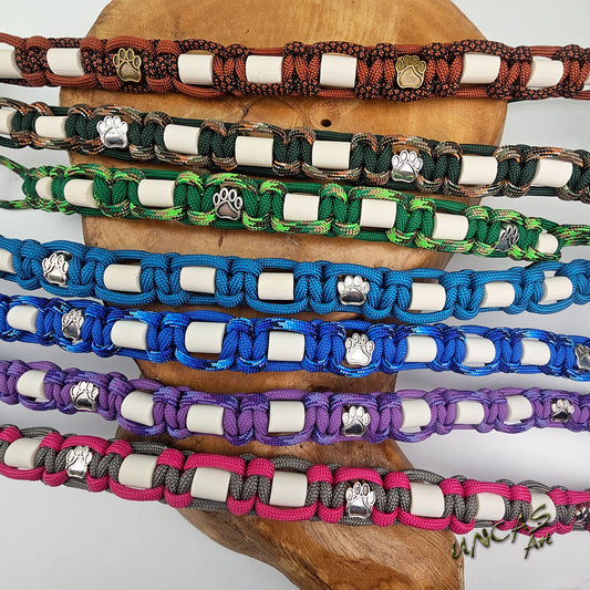 EM-Keramik Halsband Paracord TATZE - Ausführung Extra EM-Keramik
