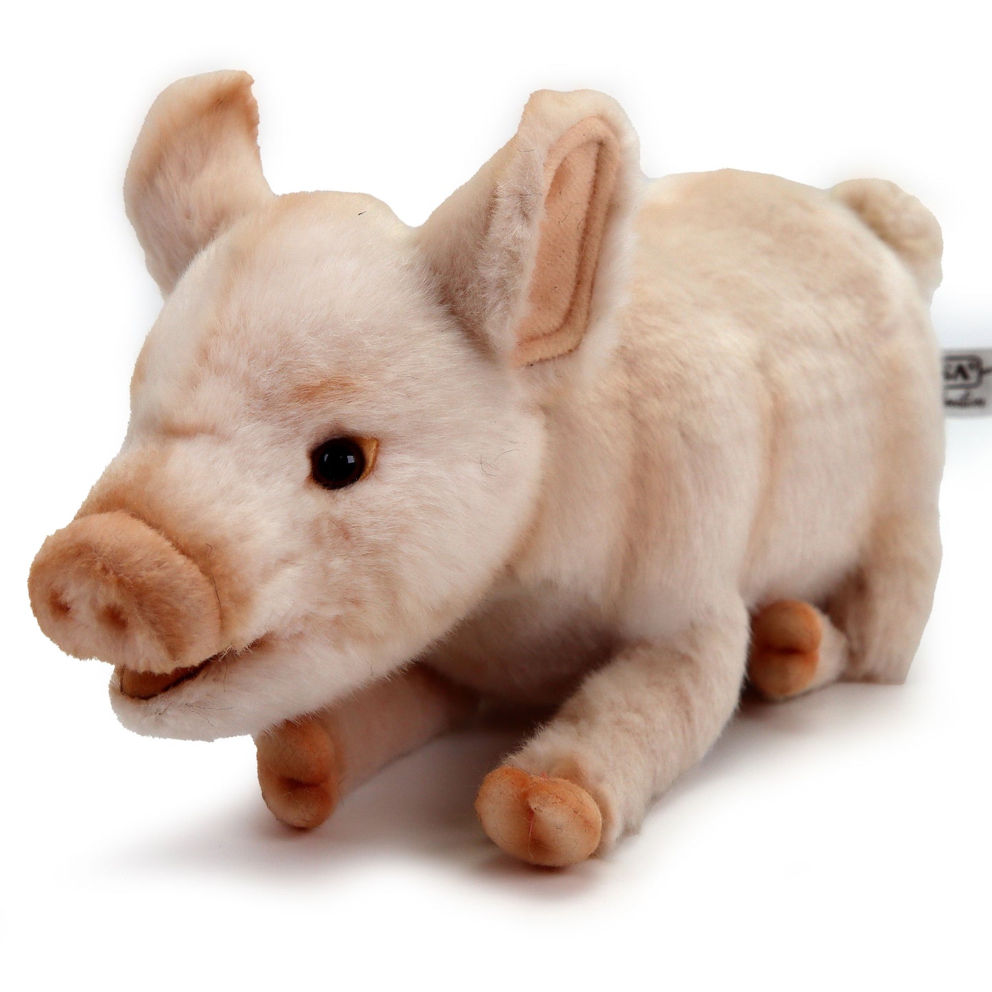 Plüsch Schwein Ferkel 35cm Liegend Realistisch Premium Deko Stofftier