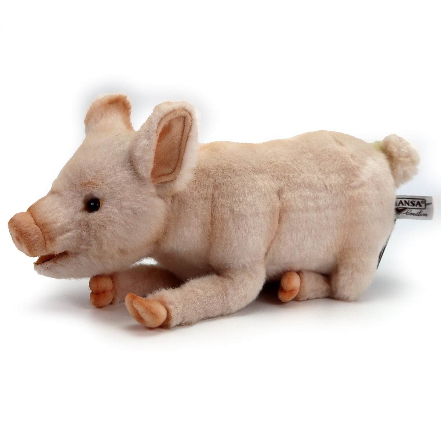 Plüsch Schwein Ferkel 35cm Liegend Realistisch Premium Deko Stofftier