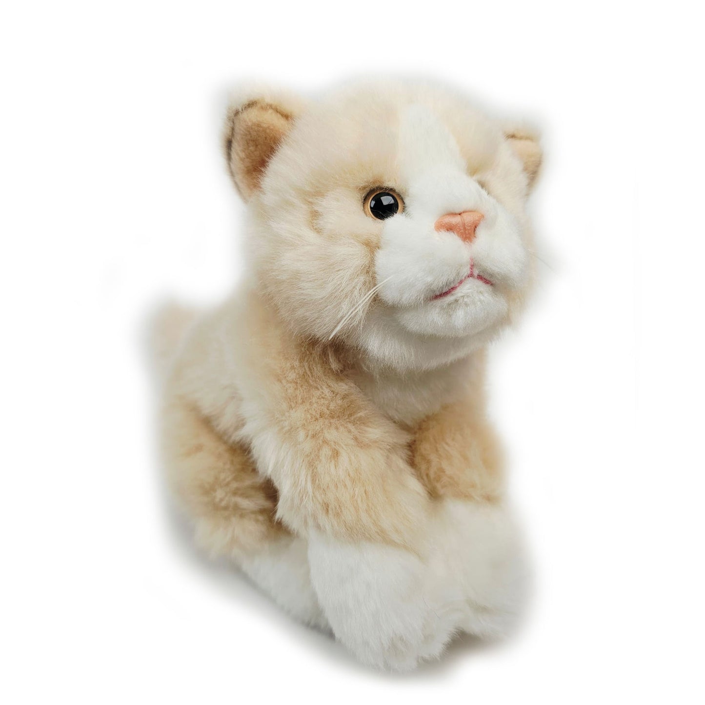 Katze Kuscheltier beige 17 cm Kitten Plüsch Kätzchen