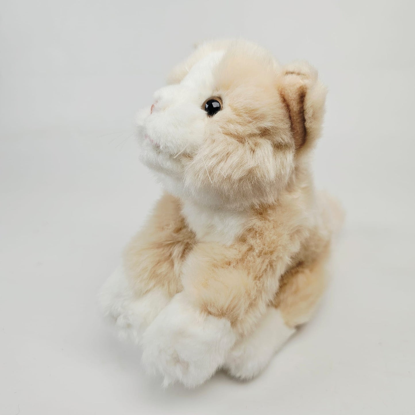 Katze Kuscheltier beige 17 cm Kitten Plüsch Kätzchen