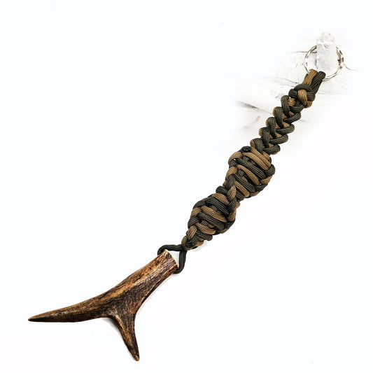 Hirschhorn Schlüsselanhänger REAL DEER XXL Unikat Jäger Outdoor Geschenk