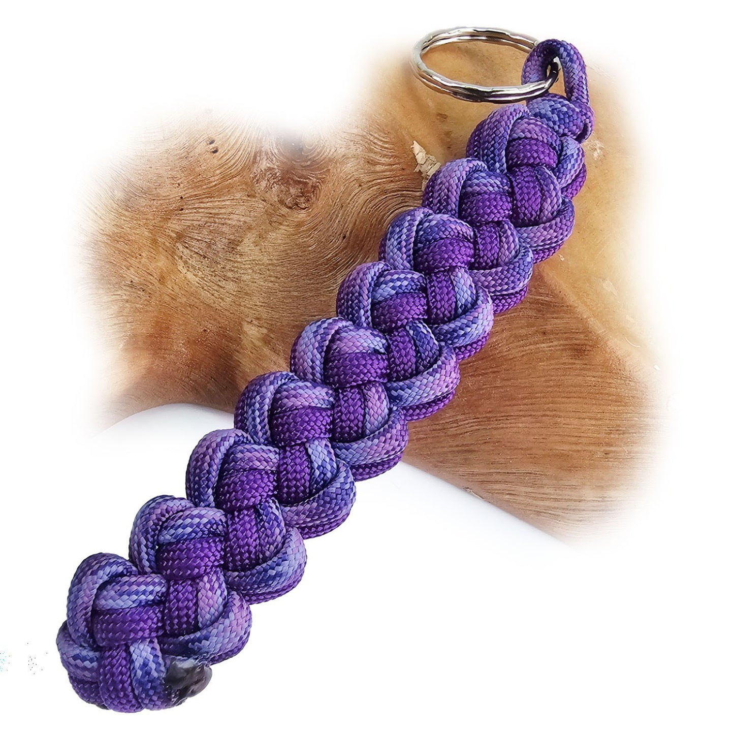 Paracord Schlüsselanhänger VIPER | Handarbeit | 15cm - viper lila - lia