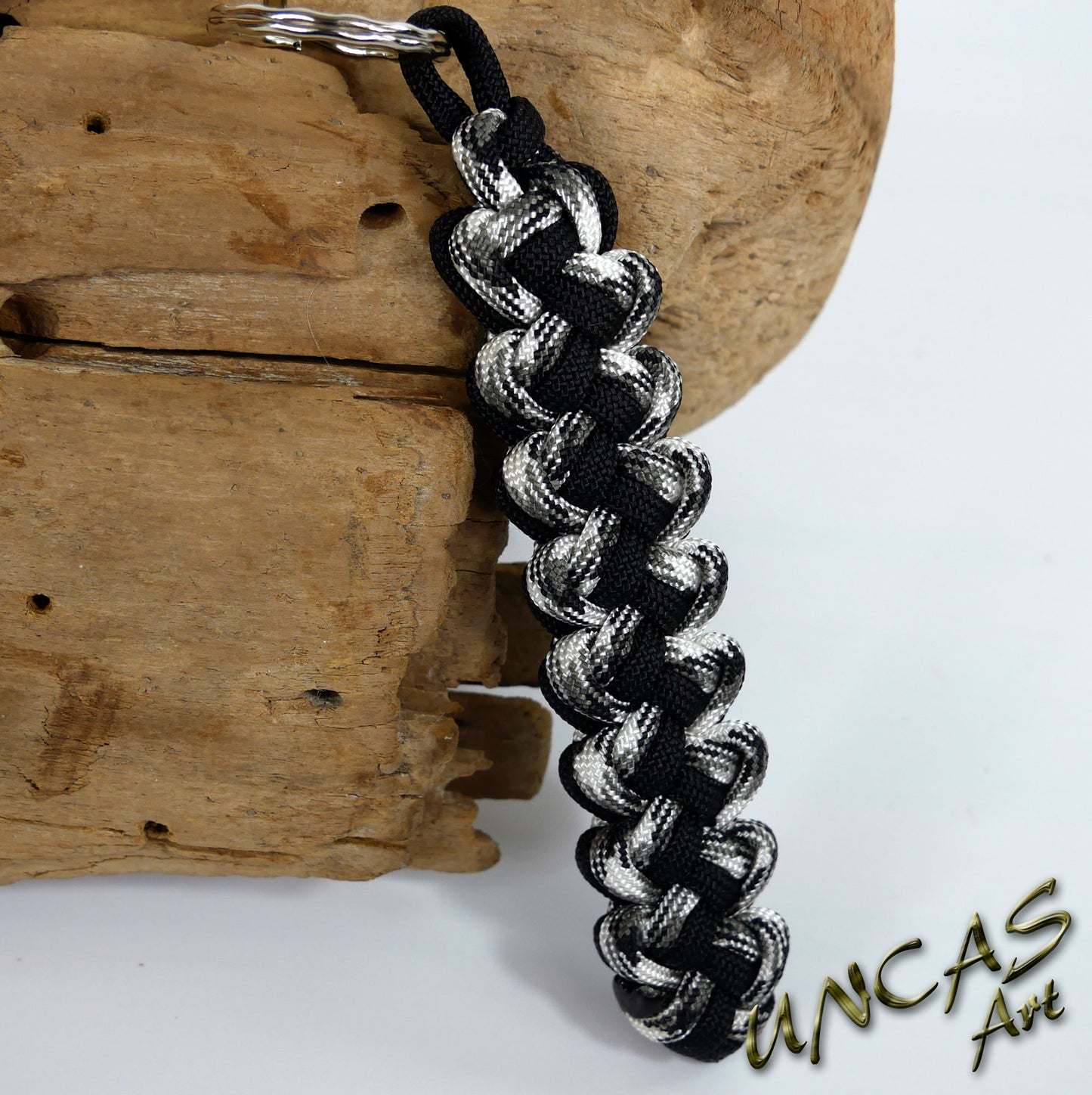 Paracord Schlüsselanhänger VIPER urban camo / schwarz