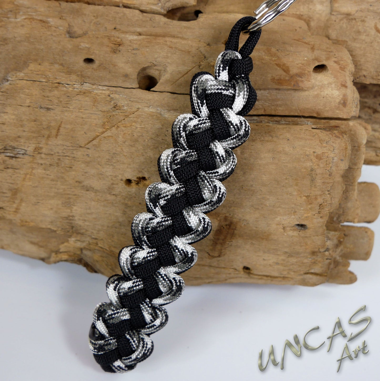 Paracord Schlüsselanhänger VIPER urban camo / schwarz