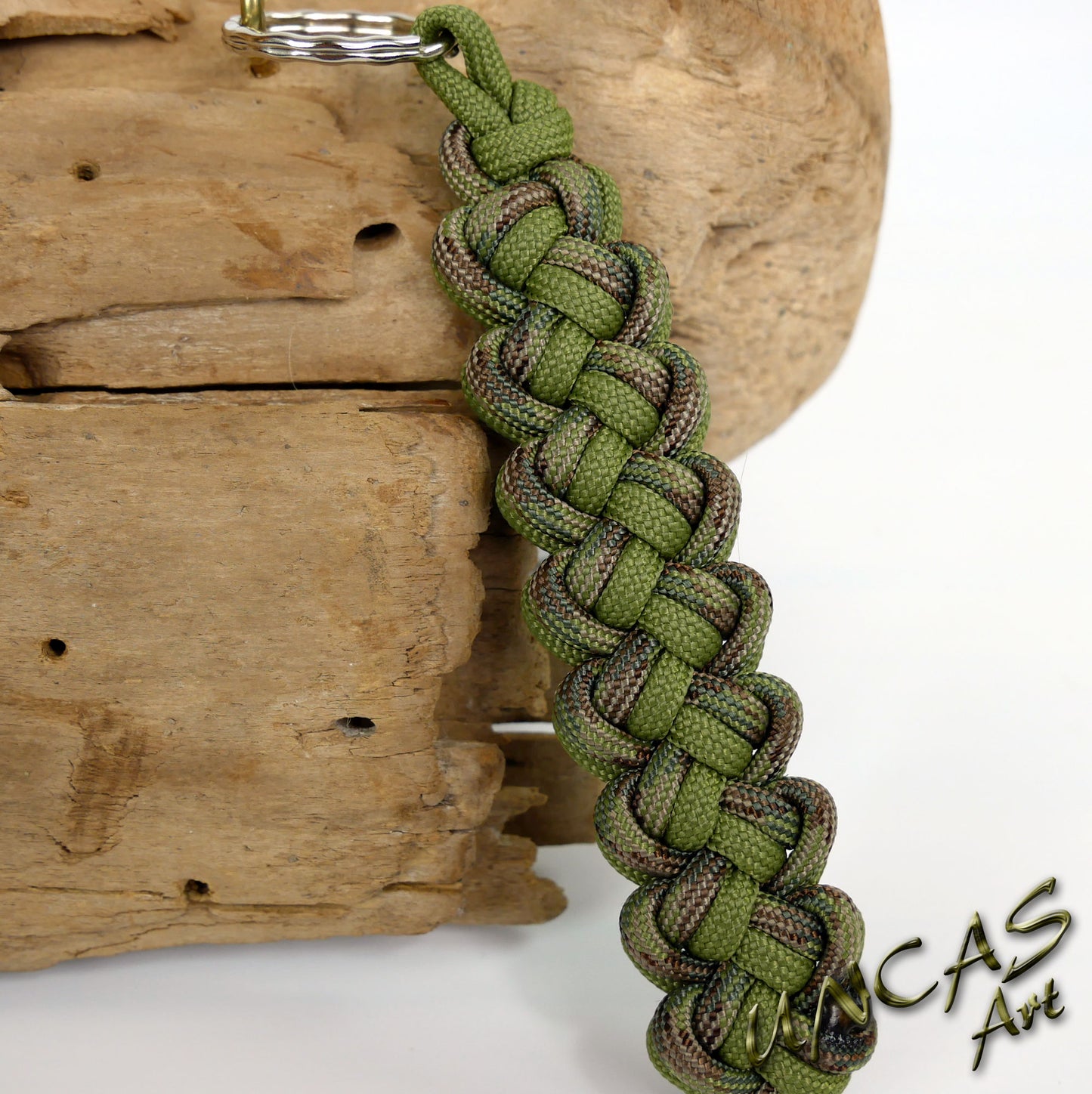 Paracord Schlüsselanhänger VIPER multicam camo / moos grün