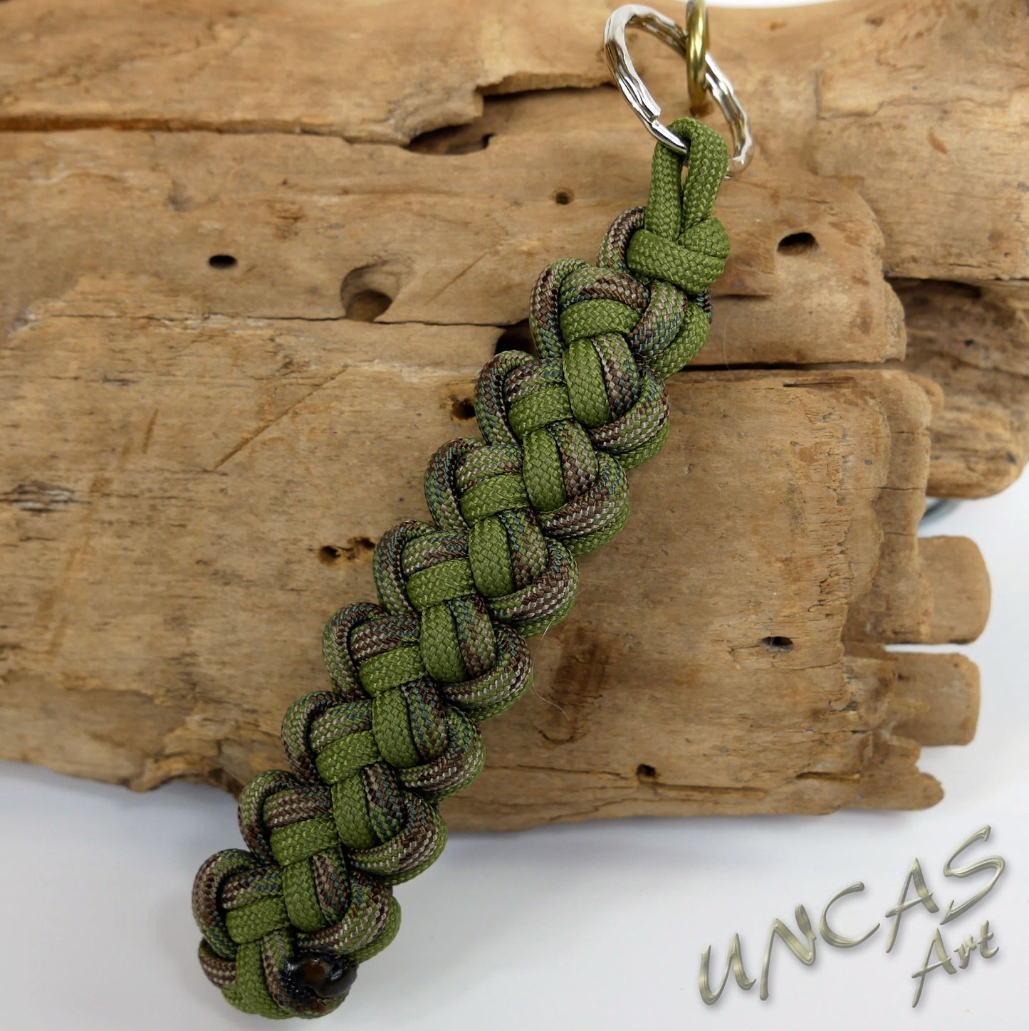 Paracord Schlüsselanhänger VIPER multicam camo / moos grün