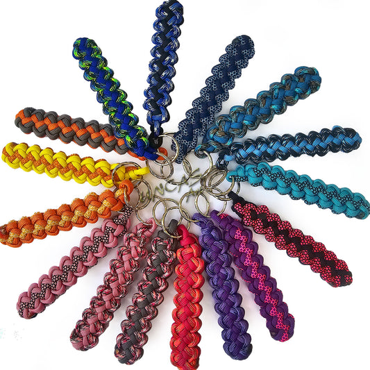 Paracord Schlüsselanhänger VIPER bunt - Wunschanfertigung