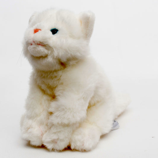 Katze Kuscheltier weiß 17 cm Kitten Plüsch Kätzchen
