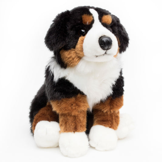 Berner Sennenhund Kuscheltier sitzend Plüschtier
