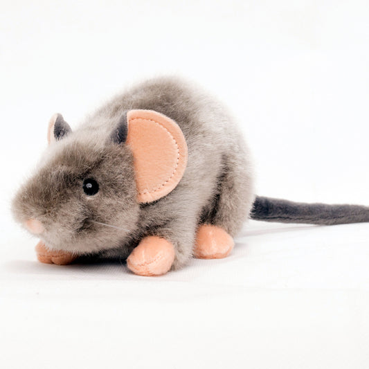 UNI-TOYS Plüschtier Maus Ratte grau Kuscheltier 17 / 29 cm