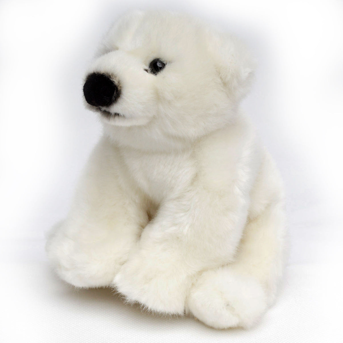 Eisbär Kuscheltier Polarbär sitzend Plüsch