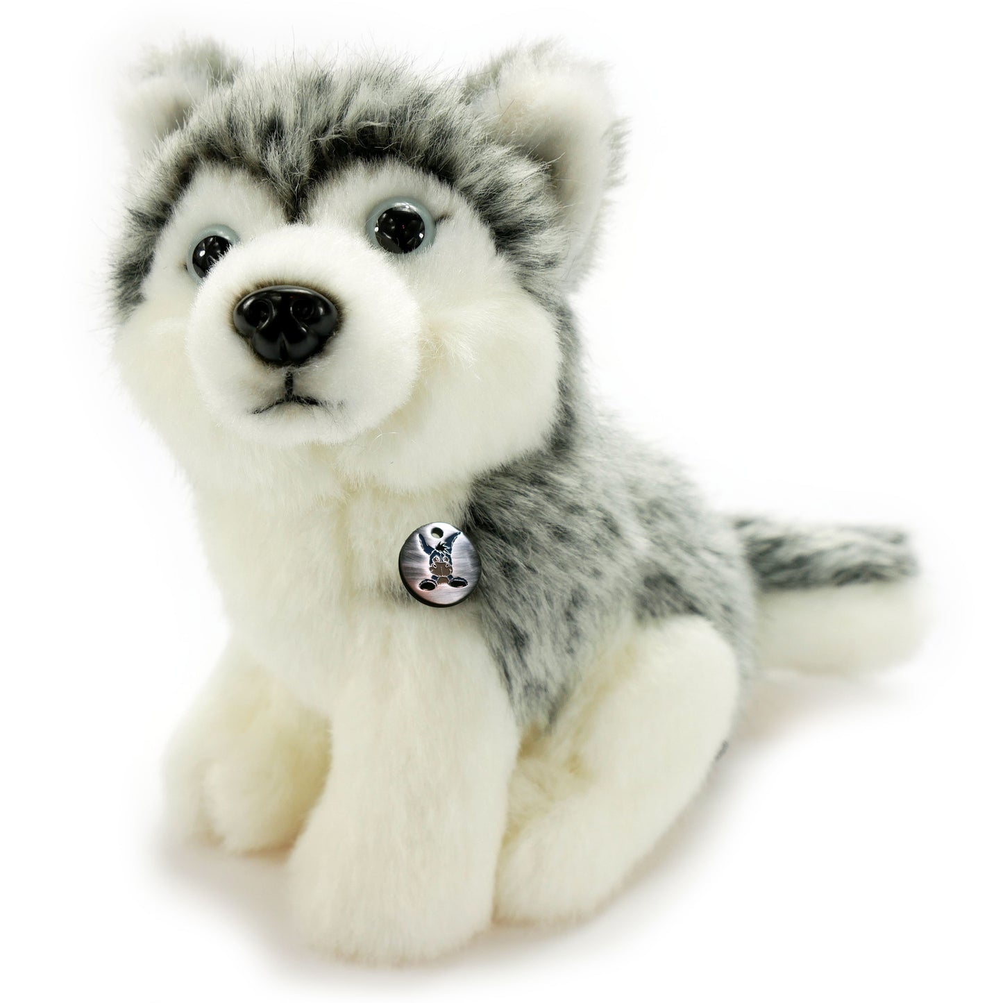 Husky Kuscheltier sitzend Plüsch Hund