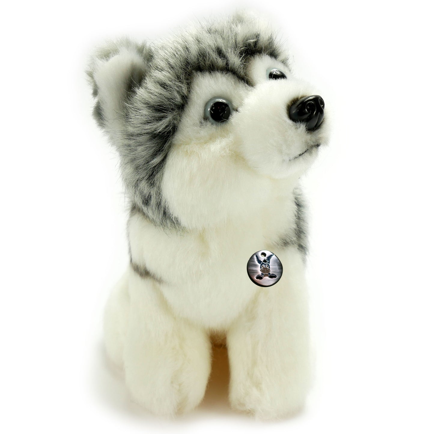 Husky Kuscheltier sitzend Plüsch Hund