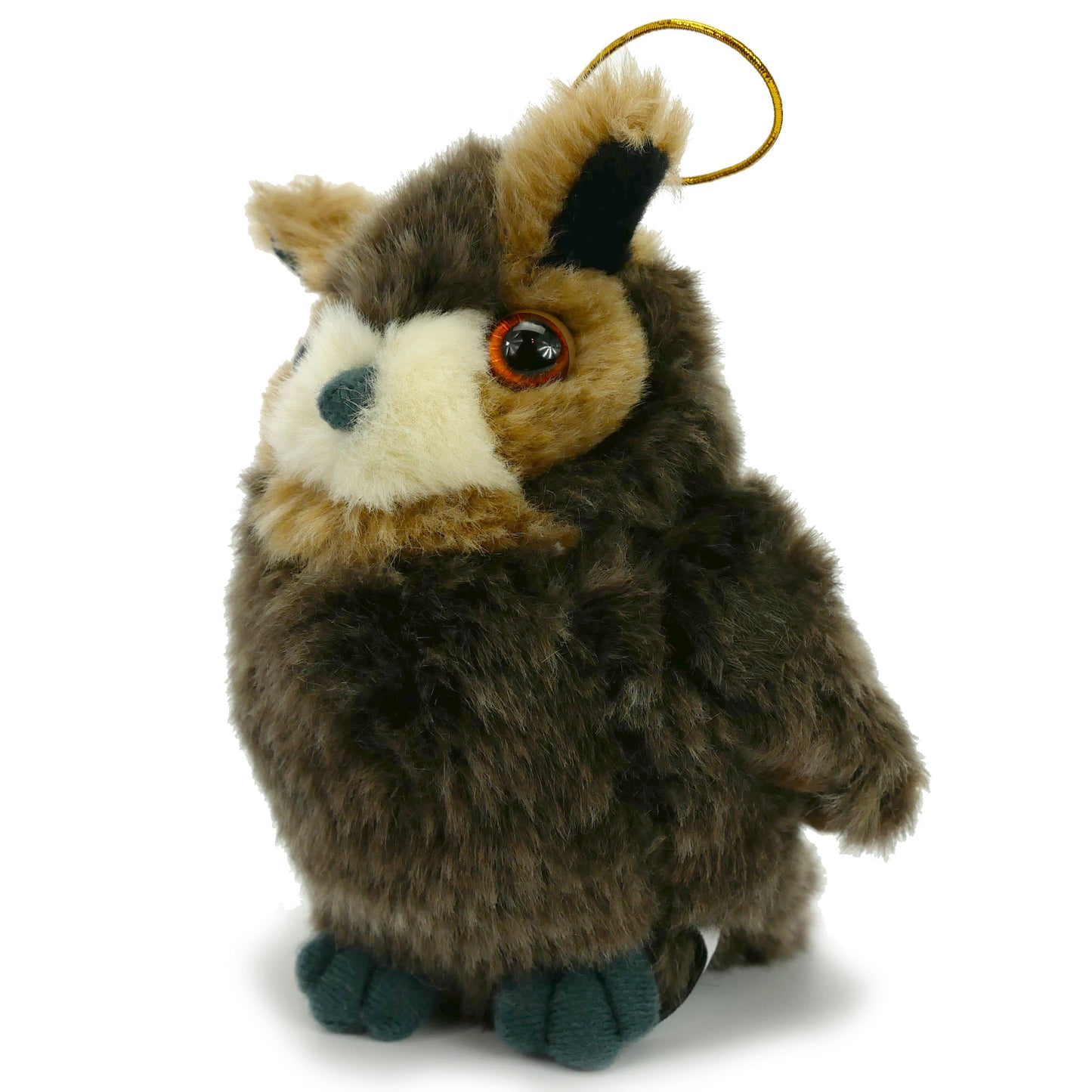Uhu Kuscheltier Eule Plüschtier braun 12 cm