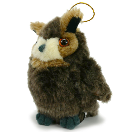 Uhu Kuscheltier Eule Plüschtier braun 12 cm