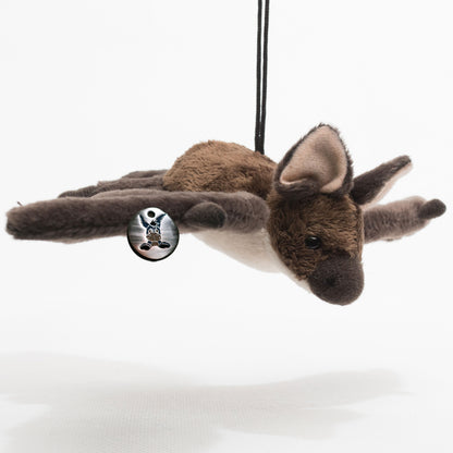 Fledermaus Kuscheltier Langohr Mausohr dunkelbraun