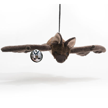 Fledermaus Kuscheltier Langohr Mausohr dunkelbraun