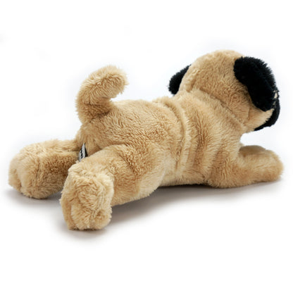 Mops Kuscheltier Hund liegend Plüsch Bulldogge