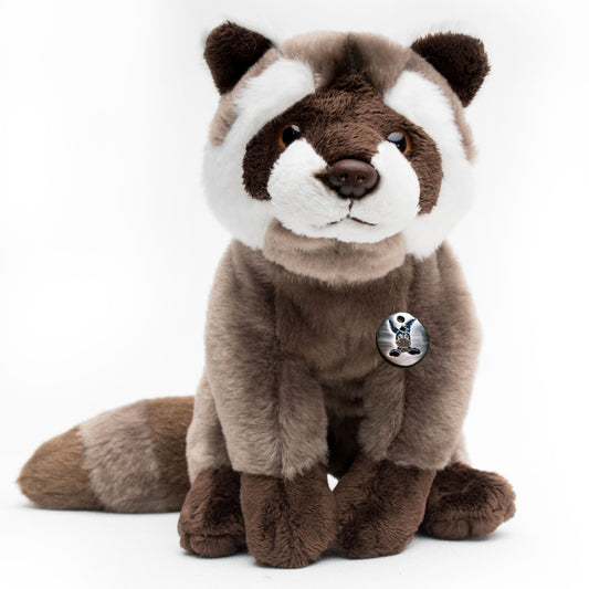 Waschbär Kuscheltier sitzend Plüschtier COONY