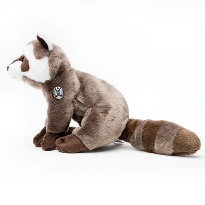 Waschbär Kuscheltier sitzend Plüschtier COONY