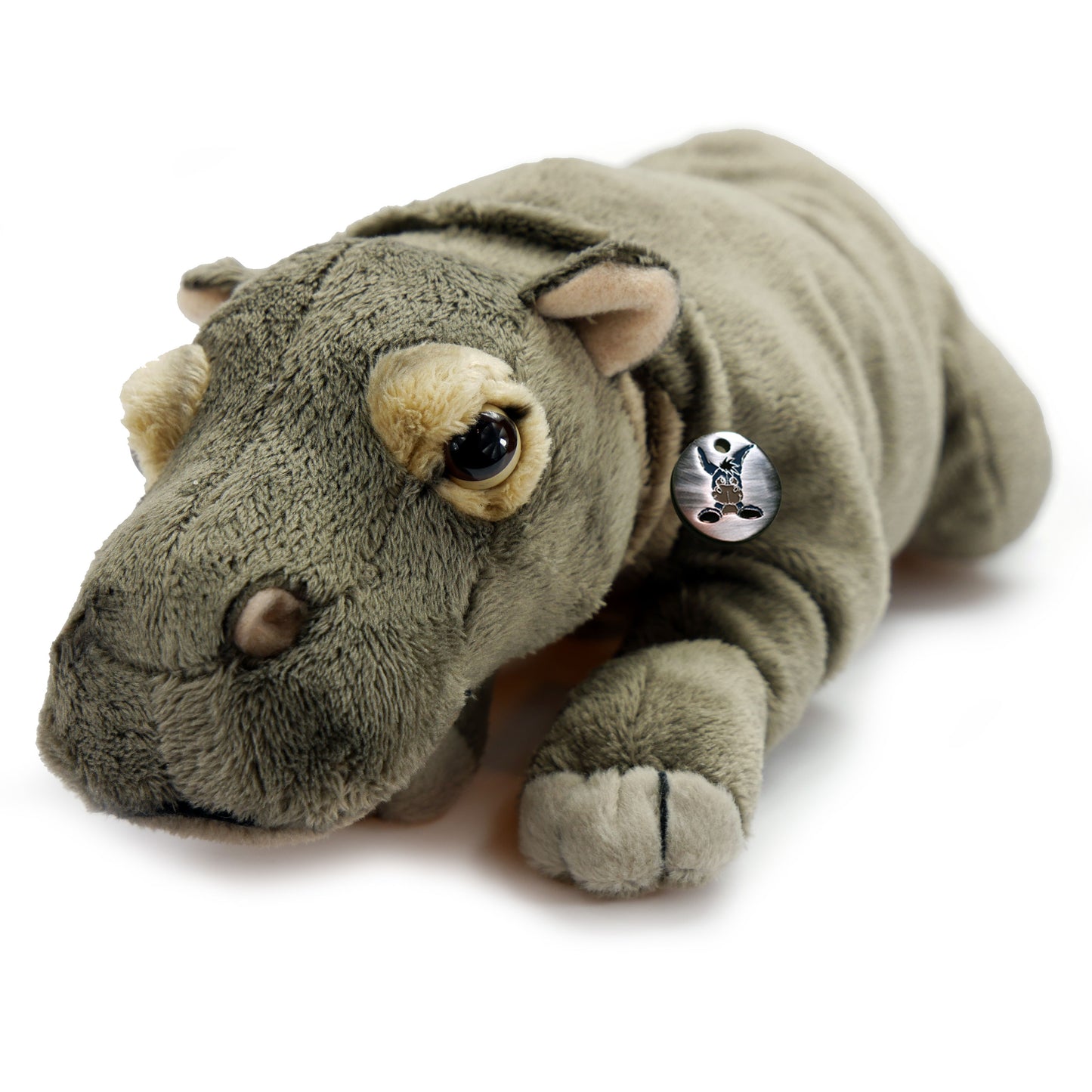 UNI-TOYS  Plüschtier Nilpferd (28 cm) Hippo Kuscheltier liegend