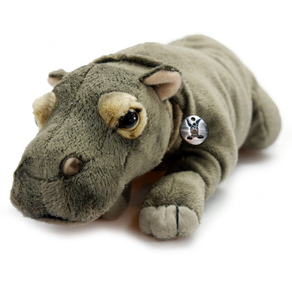 UNI-TOYS  Plüschtier Nilpferd (28 cm) Hippo Kuscheltier liegend