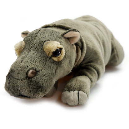 UNI-TOYS  Plüschtier Nilpferd (28 cm) Hippo Kuscheltier liegend