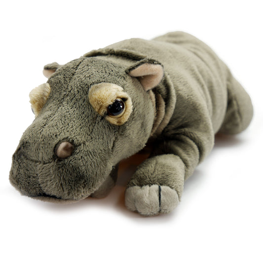 UNI-TOYS  Plüschtier Nilpferd (28 cm) Hippo Kuscheltier liegend