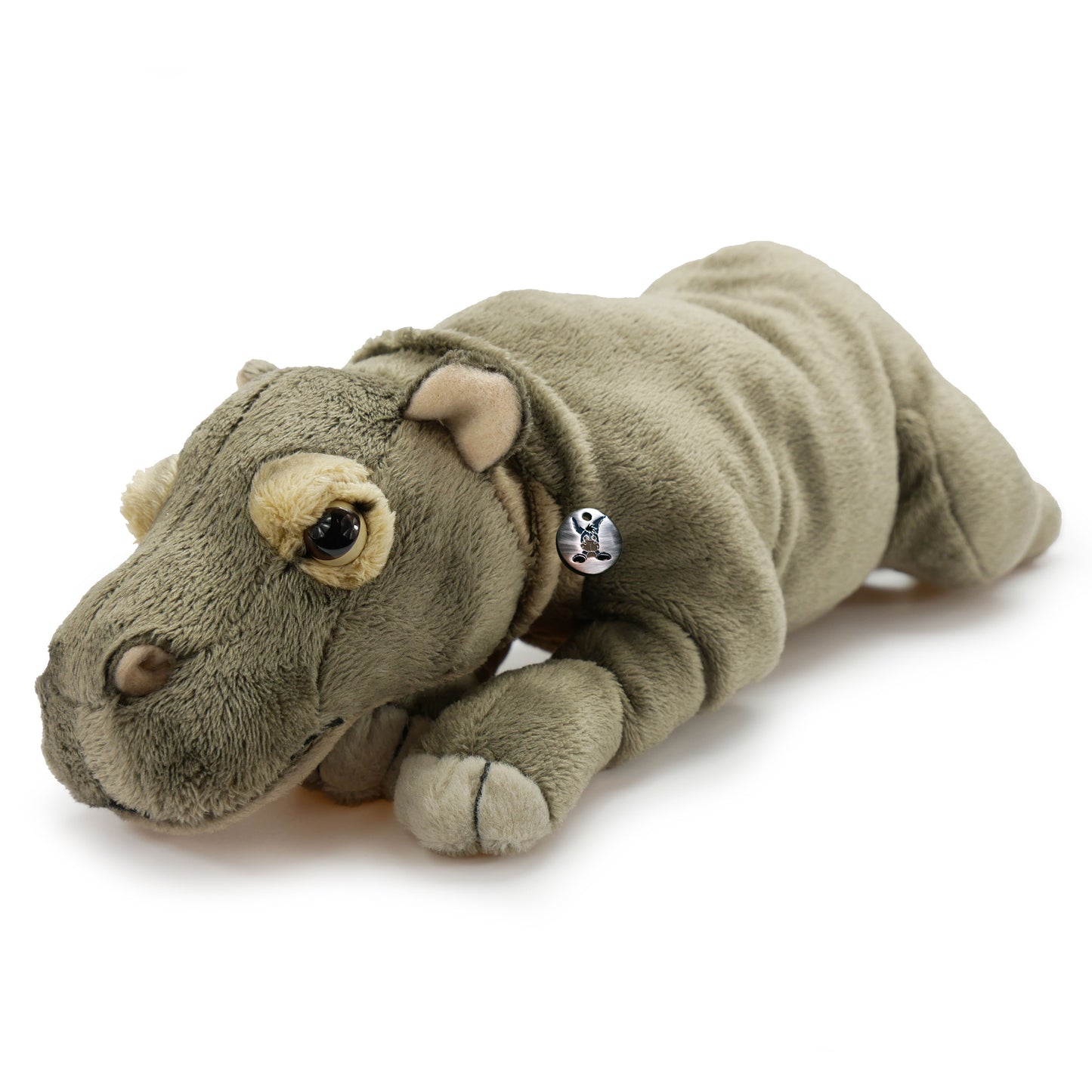 UNI-TOYS  Plüschtier Nilpferd (28 cm) Hippo Kuscheltier liegend