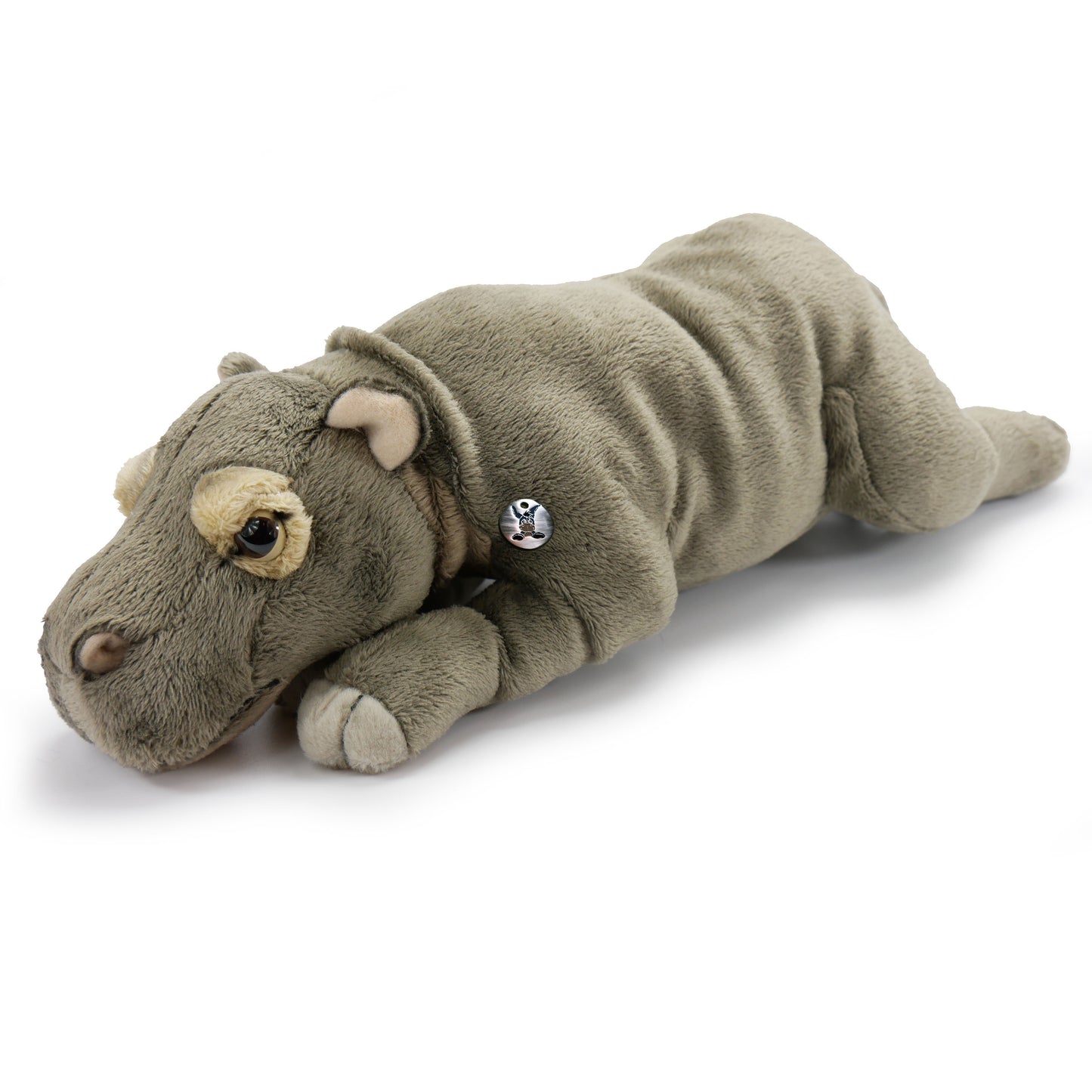 UNI-TOYS  Plüschtier Nilpferd (28 cm) Hippo Kuscheltier liegend