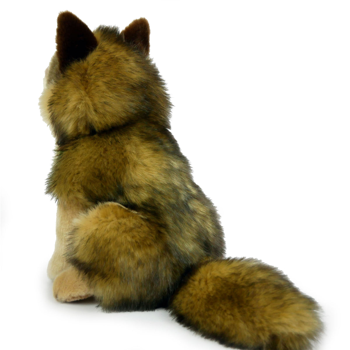 Wolf sitzend Kuscheltier 28 cm hoch Plüschtier