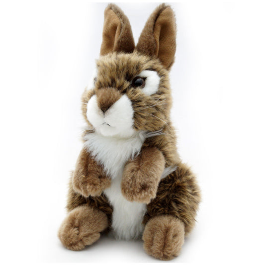 Hase Kuscheltier Kaninchen braun sitzend Plüschtier