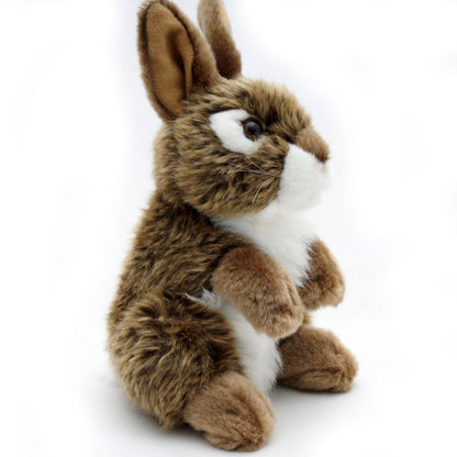 Hase Kuscheltier Kaninchen braun sitzend Plüschtier