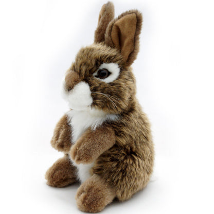 Hase Kuscheltier Kaninchen braun sitzend Plüschtier